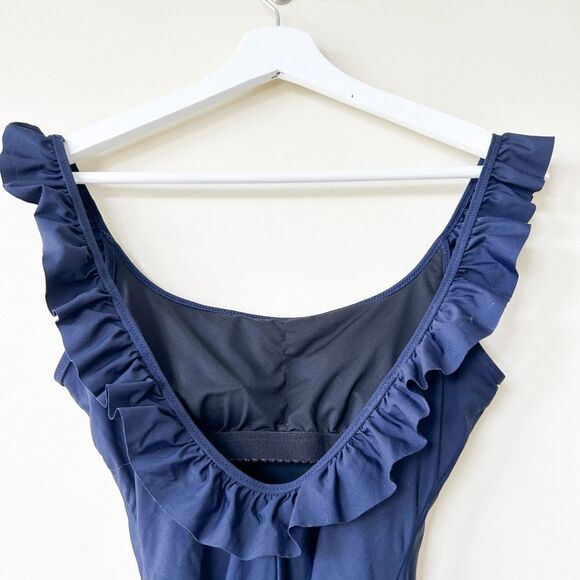 J.Crew Ruffled scoopback one-piece swimsuit - Picture 3 of 6